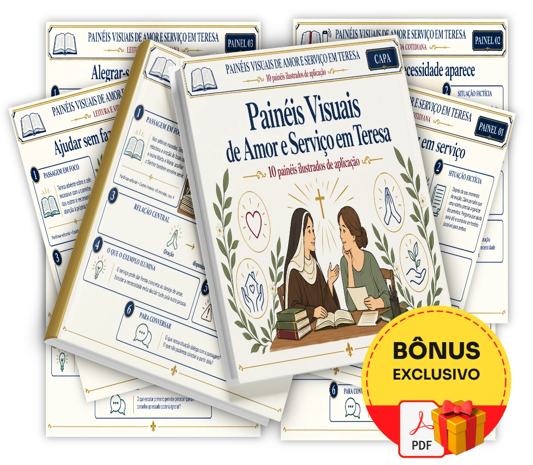 Painéis Visuais de Amor e Serviço em Teresa